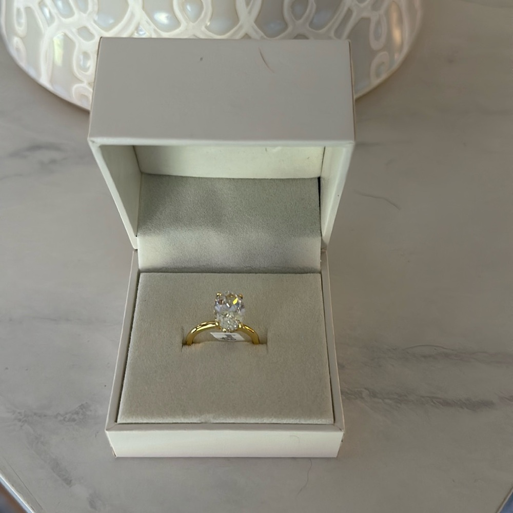 Effinny Oval CZ Engagement Ring- BRAND NEW